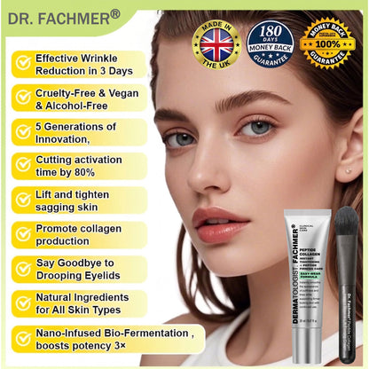 Dr. Fachmer®👀Peptide Collagen INSTANT TIGHTENING + PEPTIDE FIRMING CARE, Instantly smooths puffiness and lines while supporting firmer skin with continued use
