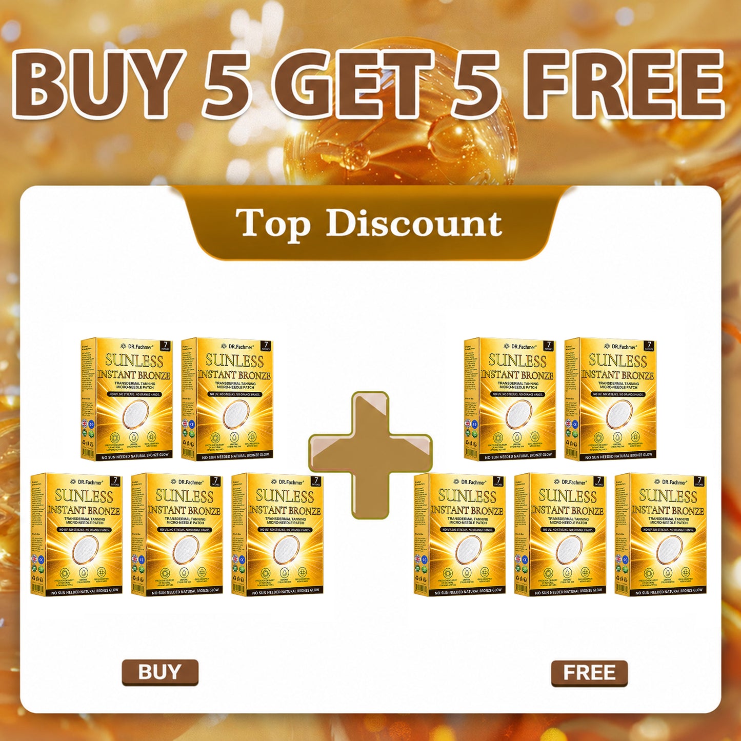 DR.Fachmer® 𝐒𝐮𝐧𝐥𝐞𝐬𝐬 𝐈𝐧𝐬𝐭𝐚𝐧𝐭 𝐁𝐫𝐨𝐧𝐳𝐞 𝐓𝐚𝐧𝐧𝐢𝐧𝐠 𝐌𝐢𝐜𝐫𝐨𝐧𝐞𝐞𝐝𝐥𝐞 𝐏𝐚𝐭𝐜𝐡 🔆