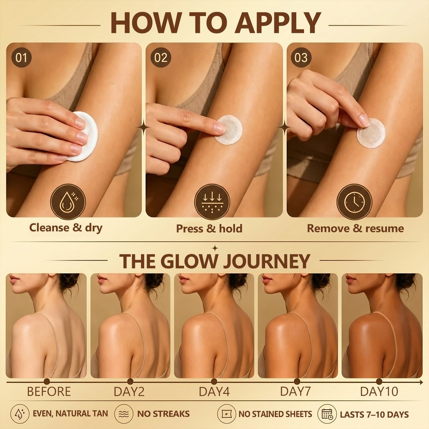 DR.Fachmer® 𝐒𝐮𝐧𝐥𝐞𝐬𝐬 𝐈𝐧𝐬𝐭𝐚𝐧𝐭 𝐁𝐫𝐨𝐧𝐳𝐞 𝐓𝐚𝐧𝐧𝐢𝐧𝐠 𝐌𝐢𝐜𝐫𝐨𝐧𝐞𝐞𝐝𝐥𝐞 𝐏𝐚𝐭𝐜𝐡 🔆