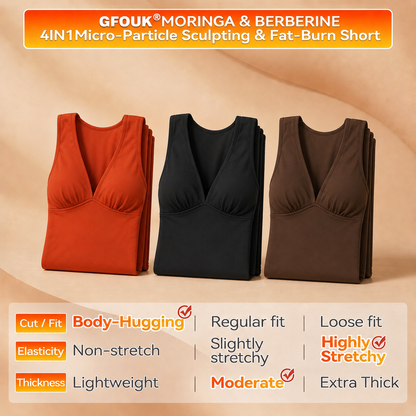 ✅ Official Brand Store 💚GFOUK® 2026 Moringa & Berberine 4-in-1 Micro-Particle Sculpting & Fat-Burning Bodysuit