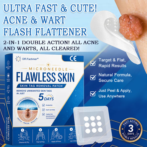 🩹 𝑫𝑹.𝑭𝒂𝒄𝒉𝒎𝒆𝒓® 2-𝒊𝒏-1 𝑴𝒊𝒄𝒓𝒐𝒏𝒆𝒆𝒅𝒍𝒆 & 𝑯𝒚𝒅𝒓𝒐𝒄𝒐𝒍𝒍𝒐𝒊𝒅 𝑷𝒂𝒕𝒄𝒉 | 𝑹𝒂𝒊𝒔𝒆𝒅 𝑴𝒐𝒍𝒆𝒔,𝑨𝒄𝒏𝒆,  𝑭𝒍𝒂𝒕 𝑾𝒂𝒓𝒕𝒔 & 𝑺𝒌𝒊𝒏 𝑻𝒂𝒈𝒔 𝑹𝒆𝒎𝒐𝒗𝒆𝒓 | 𝑰𝒎𝒑𝒓𝒐𝒗𝒆𝒔 𝑾𝒓𝒊𝒏𝒌𝒍𝒆𝒔, 𝑺𝒄𝒂𝒓𝒔 & 𝑩𝒍𝒆𝒎𝒊𝒔𝒉𝒆𝒔 | 𝑰𝒏𝒗𝒊𝒔𝒊𝒃𝒍𝒆 𝑷𝒊𝒎𝒑𝒍𝒆 𝑷𝒂𝒕𝒄𝒉𝒆𝒔 𝒇𝒐𝒓 𝑭𝒂𝒄𝒆 & 𝑩𝒐𝒅𝒚