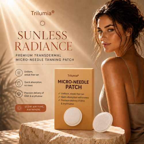 𝗨𝗽 𝘁𝗼 𝟴𝟱% 𝗢𝗙𝗙 𝗧𝗿𝗶𝗹𝘂𝗺𝗶𝗮® 𝗦𝘂𝗻𝗙𝗿𝗲𝗲 𝗧𝗮𝗻𝗻𝗶𝗻𝗴 𝗣𝗮𝘁𝗰𝗵 🌴 𝗨𝗩-𝗙𝗿𝗲𝗲 𝗚𝗼𝗹𝗱𝗲𝗻 𝗕𝗿𝗼𝗻𝘇𝗲✨ 𝟭𝟰-𝗗𝗮𝘆 𝗡𝗮𝘁𝘂𝗿𝗮𝗹 𝗚𝗹𝗼𝘄