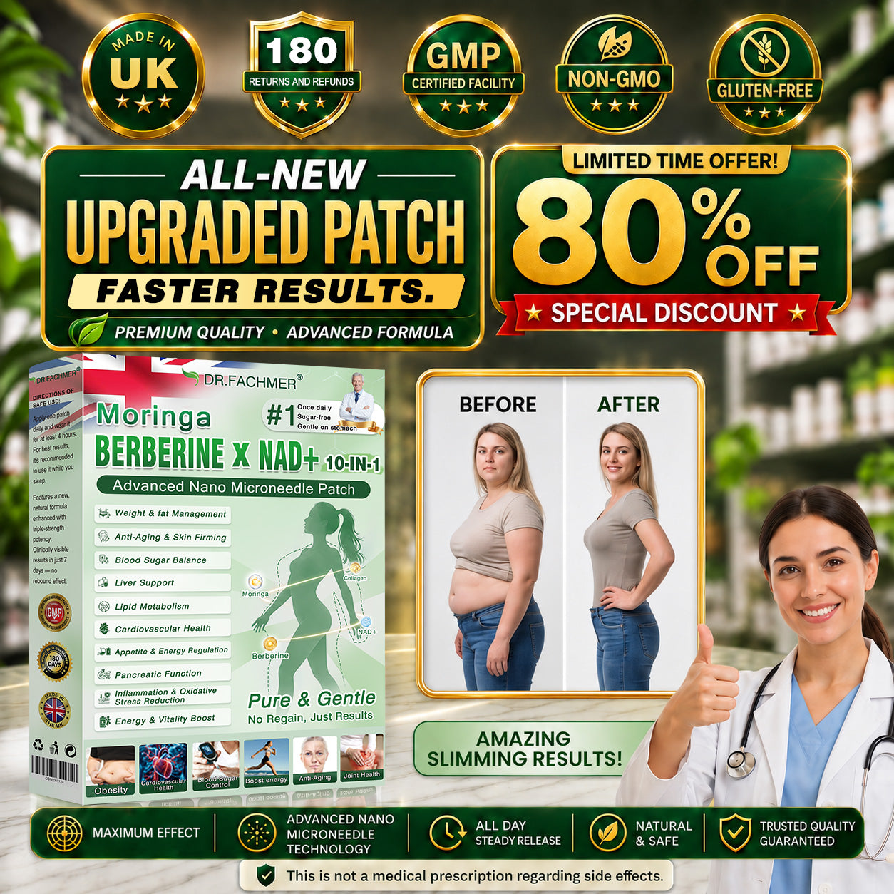 🥇 New 2026 Upgrade:  𝑫𝑹.𝑭𝒂𝒄𝒉𝒎𝒆𝒓® 𝑩𝒆𝒓𝑏𝘦𝘳𝑖𝗇𝒆 𝟲-𝗶𝙣-𝟏 𝑁𝑎𝑛𝑜 𝘔𝘪𝘤𝘳𝘰𝘯𝘦𝘦𝘥𝘭𝘦 𝖯𝚊𝗍𝖼𝗁 with Science-Backed Formula