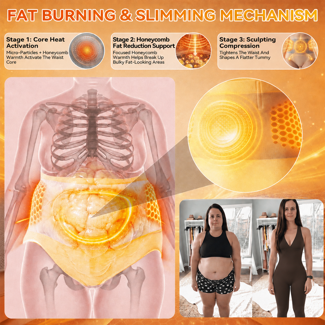 ✅ Official Brand Store 💚GFOUK® 2026 Moringa & Berberine 4-in-1 Micro-Particle Sculpting & Fat-Burning Bodysuit