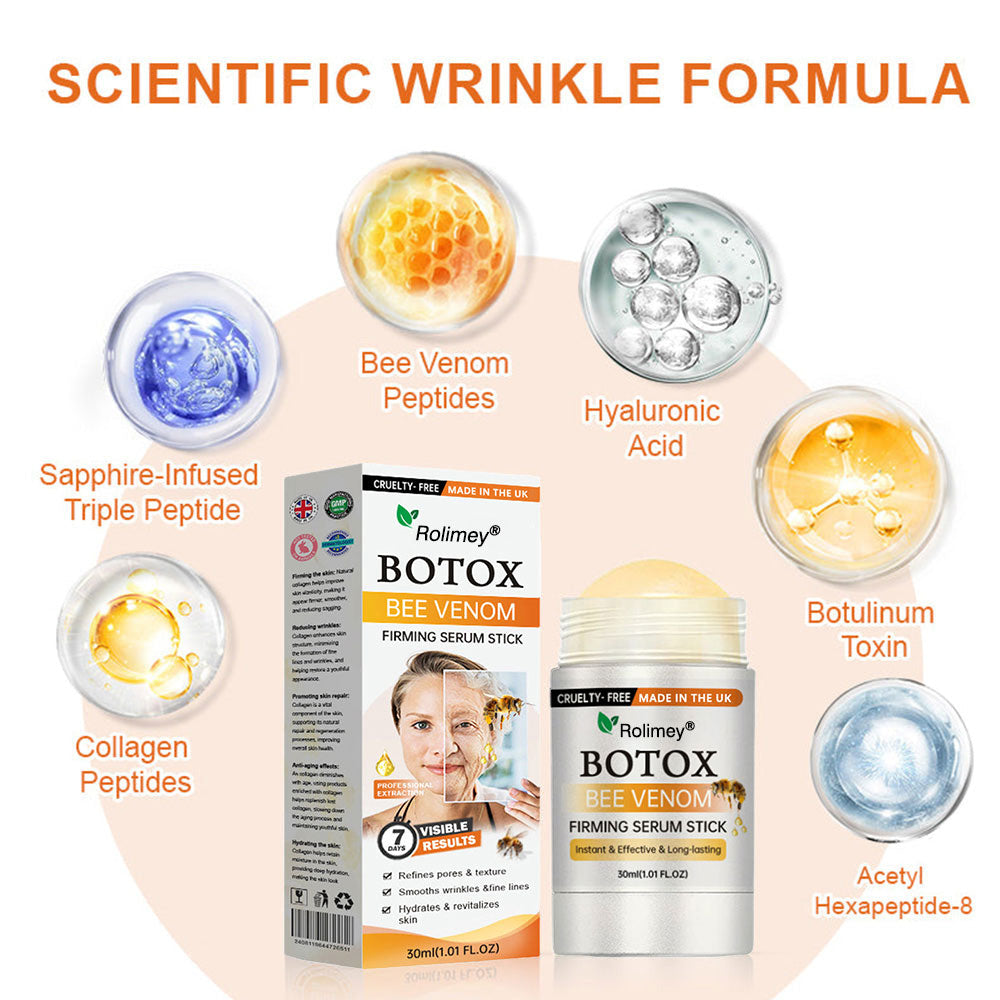 ✅✅Made and Shipped from UK🇬🇧 Rolimey® Botox Bee Venom Firming Serum Stick✅(LAST DAY 70% OFF)