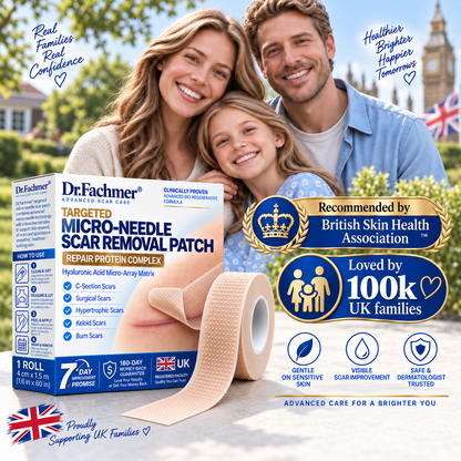 Dr.Fachmer® 🩹Bio-Regenerative Micro-Needle Scar Patch –Repair Protein Silicone Scar Care for C-Section & Post-Surgical Scars